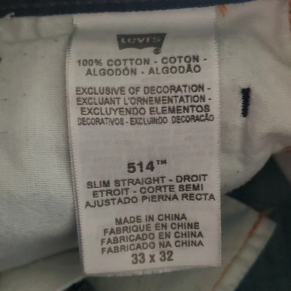 Levi's Men's Limited Edition 514 Slim Straight Leg Jeans W33 L32 - Picture 5 of 5